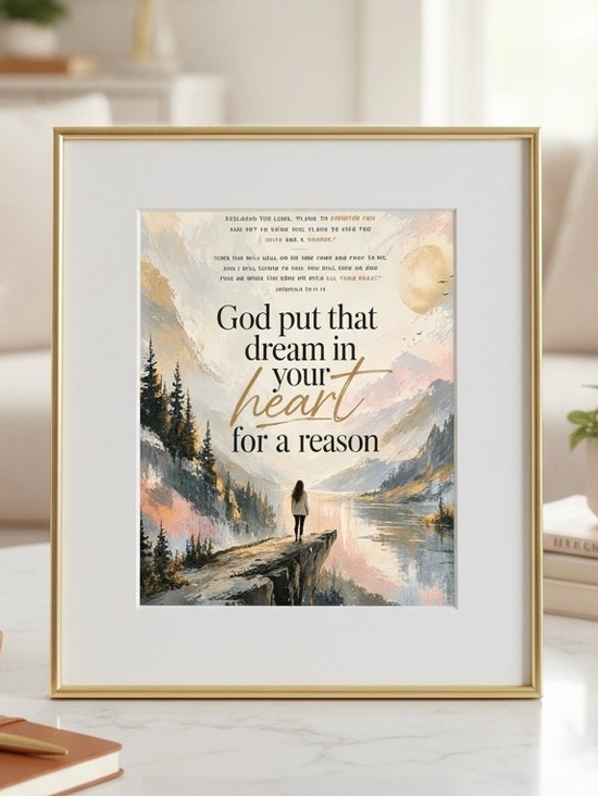 Design Debbie Studio Other - DDS Art Print, 8x10, Bible Verse, Paper Print, Unframed, Nature Series